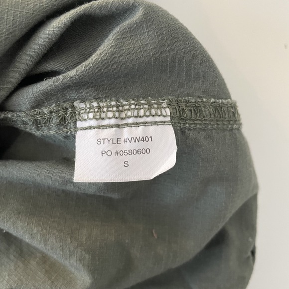 Vuori Womens Ripstop Pants Army Green Size S Organic Cotton Athlesiure Gorpcore - Picture 9 of 12